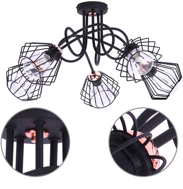 Original LED-taklampa Koppar Loft