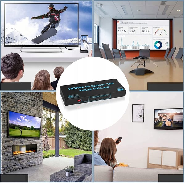 HDMI 2.0 SPLITTER 1x8 ULTRAHD SPLITTER HDCP 2.2
