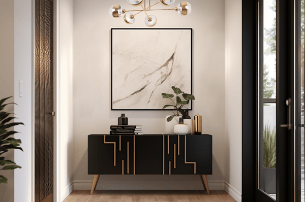 ASTURIA GULD LOFTLAMPE 6 FLADE GYLDNE LAMPESKÆRME E27