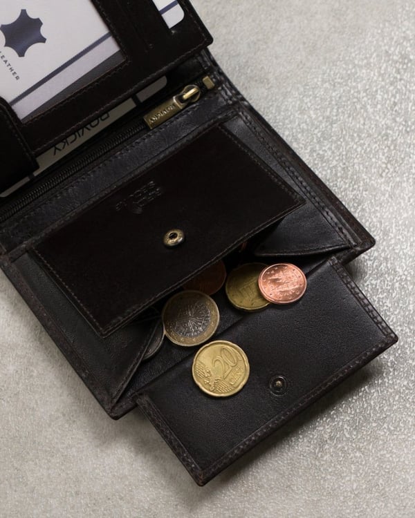 Herrplånbok med registreringskort i läder - Rovicky