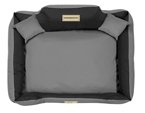 Koiran sänky kojula KINGDOG MM43 115x95 cm personoitu irrotettava liukumaton tummanharmaa