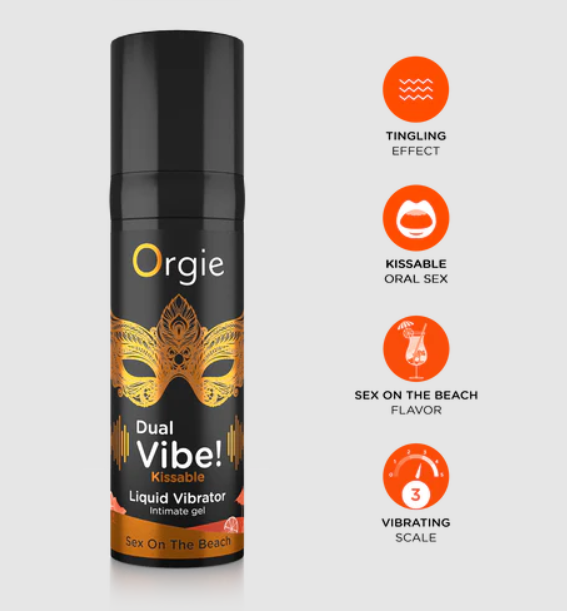 Orgier - Dual Vibe! Flydende Vibrator 15ml - Sex på stranden