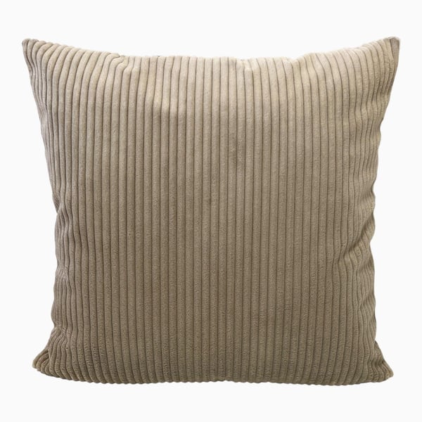 Ljusbrunt dekorativt örngott med ränder 65x65 cm
