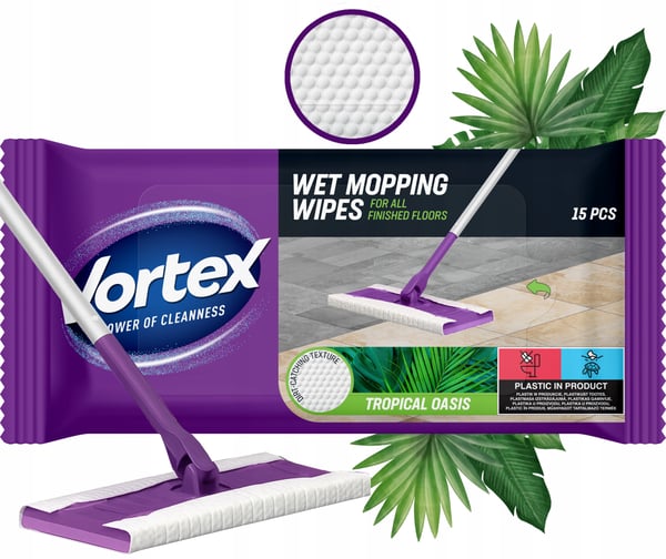 Vortex golvrenningsdukar 15 st Tropical Oasis