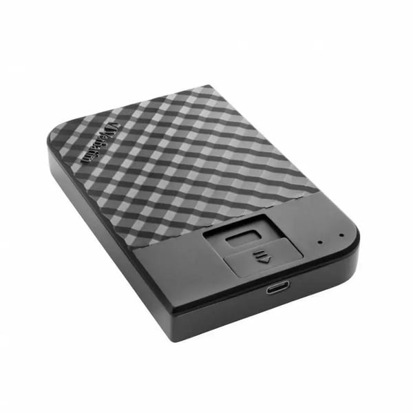 Verbatim 2 TB 2,5" Fingerprint Secure USB-C 3.0 Gen1 extern hårddisk med fingeravtrycksläsare