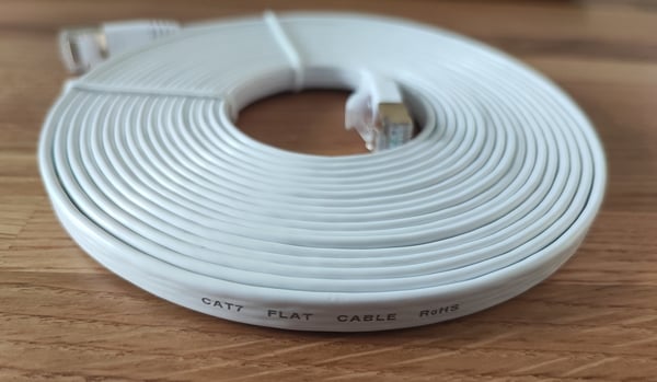 NÄTVERKSKABEL LAN ETHERNET PLATT SFTP CAT7 2m
