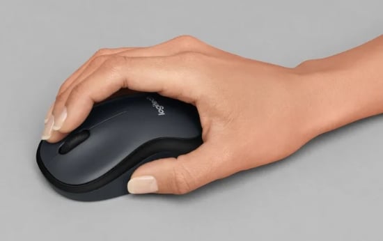 Logitech M220 Silent trådløs optisk mus, sort