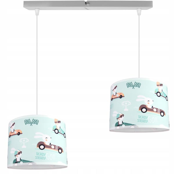 BØRNES HÆNGENDE LOFTSLAMPE LYKRONE LAMPESKÆRM