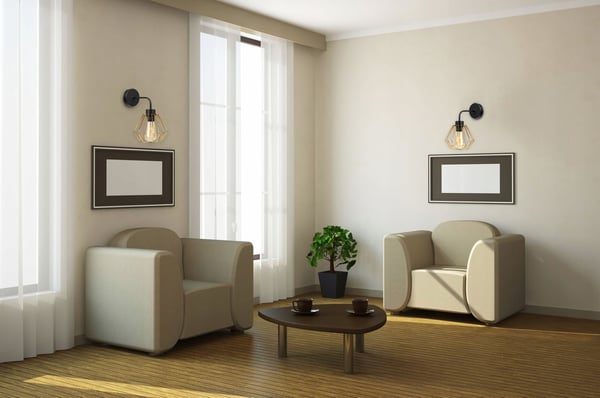 ELEGANT RETRO VÆGLAMPE MED TRÅD GULD LOFT