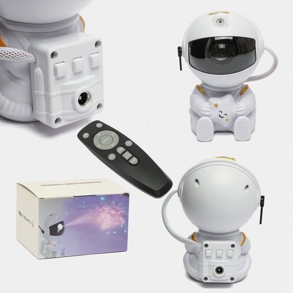 Stjerneprojektor astronaut børns LED-himmelnatlampe laser