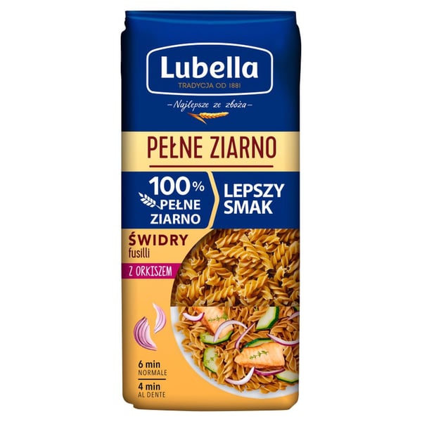 Lubella täysjyväpastaa speltillä 400 g