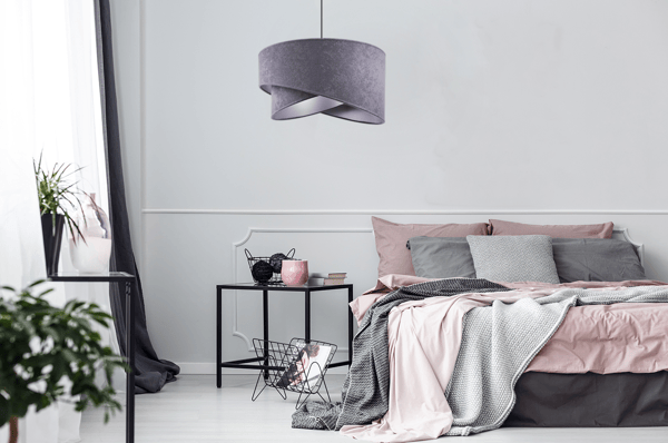 Hængende loftlampe med lysekrone og lampeskærm Glamour
