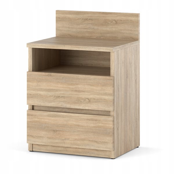Sonoma Oak Yöpöytä 40cm 2 Laatikot Hylly Makuuhuoneen kalusteet Sonoma Oak Yöpöytä 40cm 2 Laatikot Hylly Makuuhuoneen kalusteet