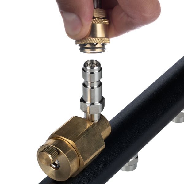 Spollans pyöräalustallinen suihkutin 1/4" pikaliitin 7 suuttimella
