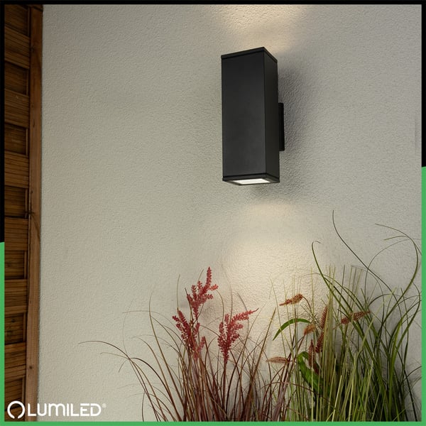 Ulkopuutarhavalaisin, Julkisivuseinävalaisin GU10 LED IP65 AKANTE LUMILED