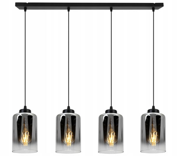 MODERNE ELEGANT HÆNGELAMPE MED GLASSKÆRM