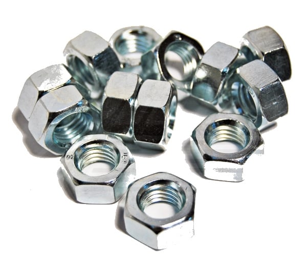 GALVANISERET MØTRIK KLASSE 8.8 DIN 934 M-12 - M-12 88 ZN