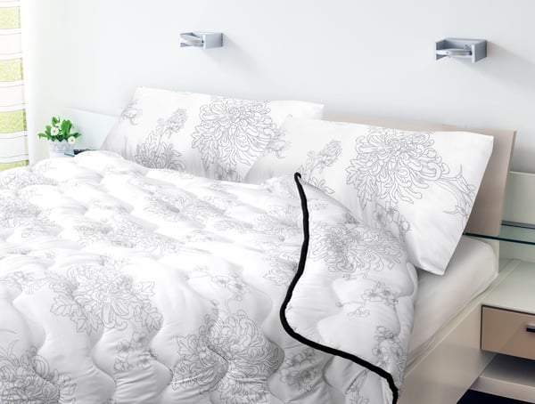 Pude 80x40 cm allergivenlig mikrofiber printet silikone