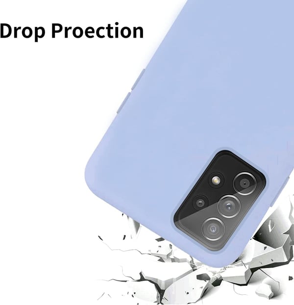 Etui til Samsung Galaxy A72 pastel lilla SM-A725F + 2x hærdet glas