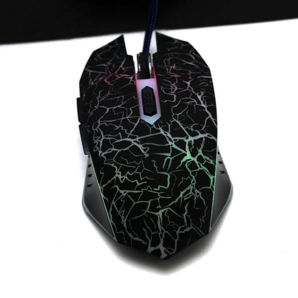 Esperanza MX211 Lightning Optisk Gaming 6D USB Kabelansluten Mus Svart
