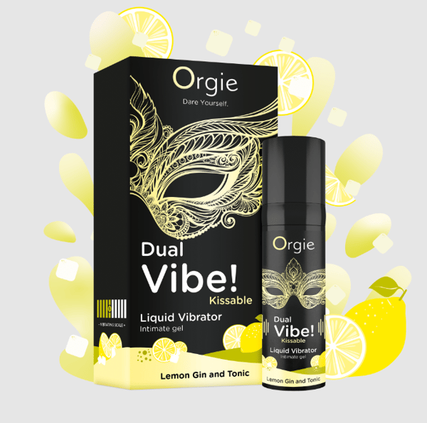 Orgies - Dual Vibe! Flydende Vibrator 15ml - Citron Gin og Tonic