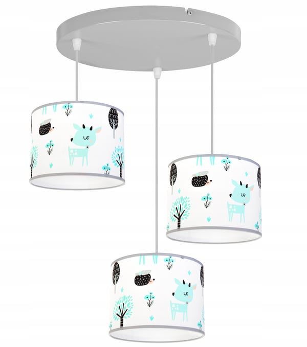 Lofthængende lampe til børn, LED-lampeskærm