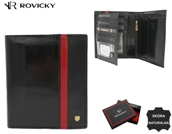 Herrplånbok i äkta läder - Rovicky
