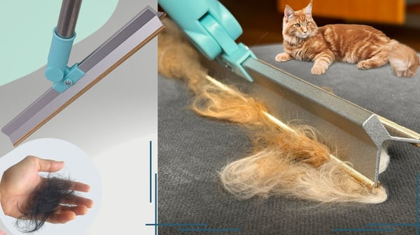 Børste til rengøring og fjerning af hunde- og kattehår fra sofa og tæppe