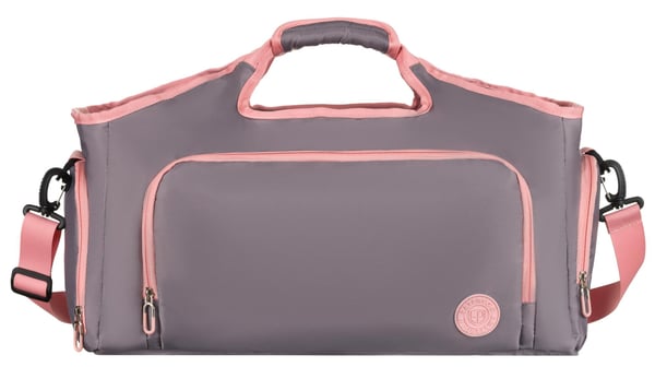 PTN 24480-6613 Grå-rosa resväska