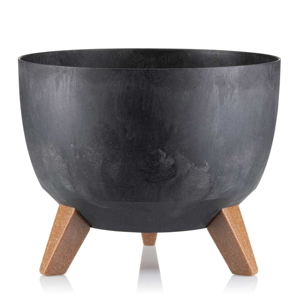 Rosa ECO blomkruke sort beton 29x18 cm