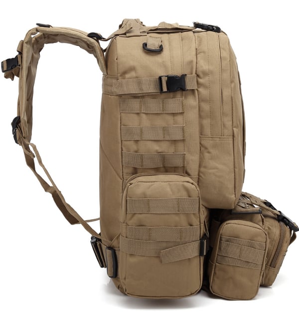 SOTILAINEN TAKTINEN REPU SUURI 50L MIITARY 4in1