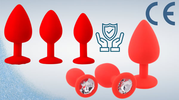 Analpluggar 3 delar sexuppsättning för analmassage