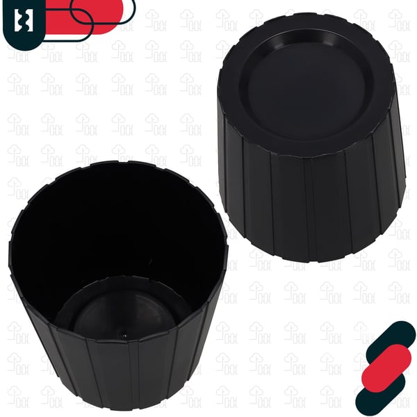 Plastkruka för blommor och örter på balkongen eller terrassen, antracit, 24 cm