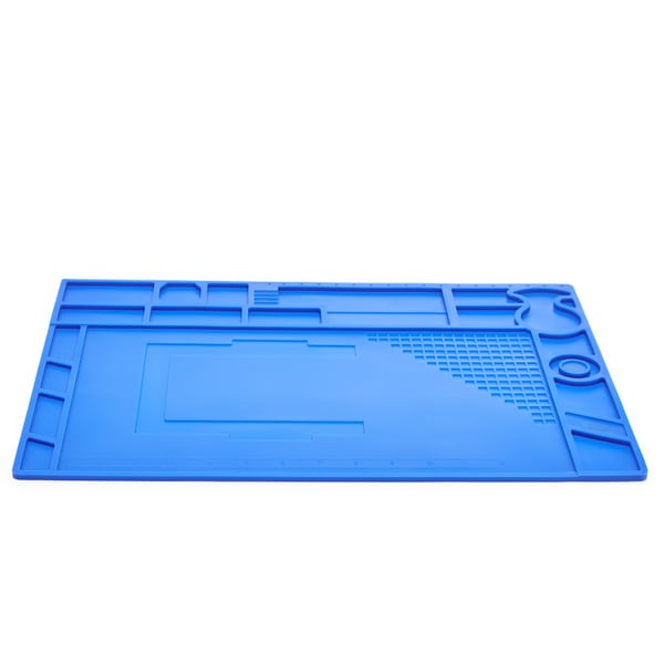 Yihua suuri sininen silikoninen antistaattinen matto 440x310mm