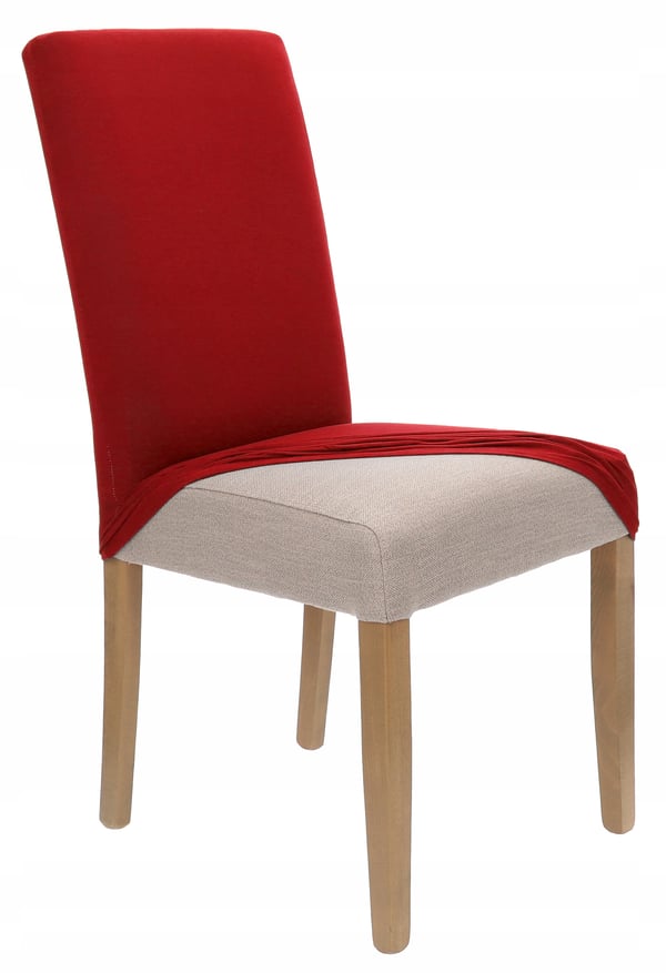 Punainen joustava tuolinpäällinen [21CM]