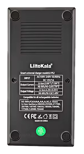 Universel lader til genopladelige batterier AAA 18650 LiitoKala Lii-PL2