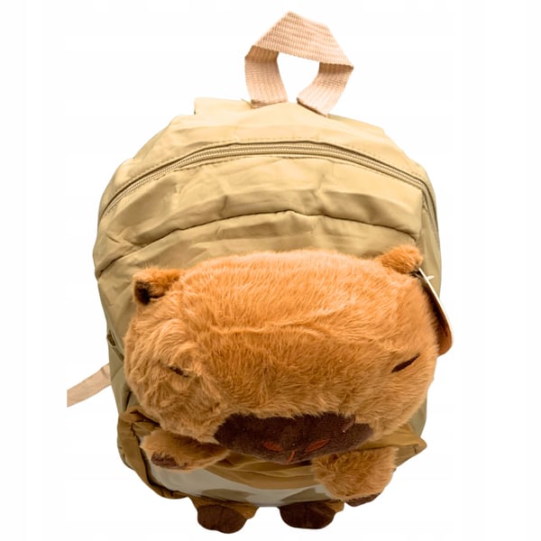 Capybara skolerygsæk 3D maskot letvægts rummelig skolerejsetaske