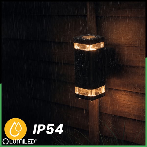 Ulkopuolen seinävalaisin EPSILO LUMILED 2x GU10 LED IP54 ylös alas