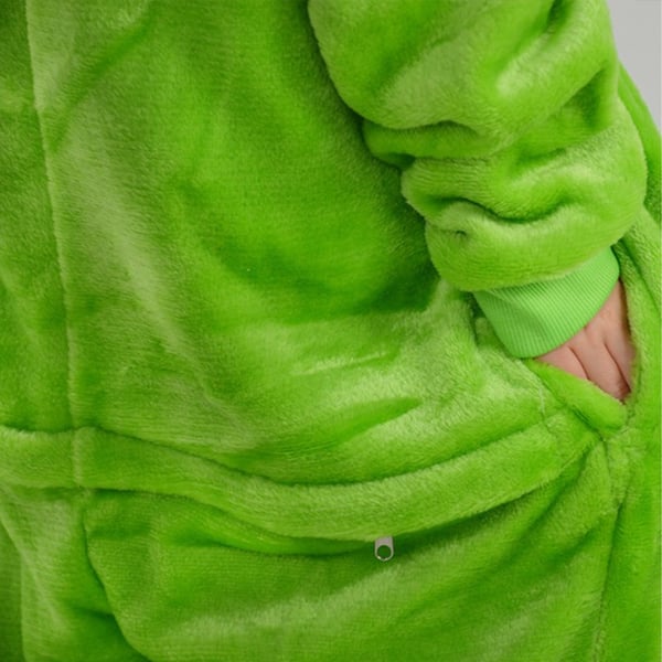 Børnepyjamas frø heldragt kigurumi børneudklædning 122-128 Heldragt til børn 001pcN frø - 122-128