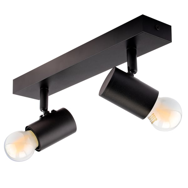 Loftlampe SPOT TUBA Reflektor Halogenarmatur 2x E27 GLAS LUMILED