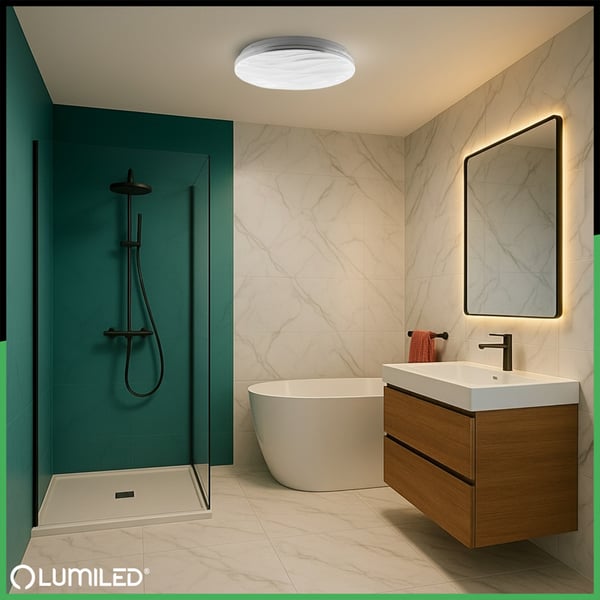 LED loftslampe overflademonteret VIRTUS2 72W IP44 CCT hvid rund 50cm + LUMILED fjernbetjening