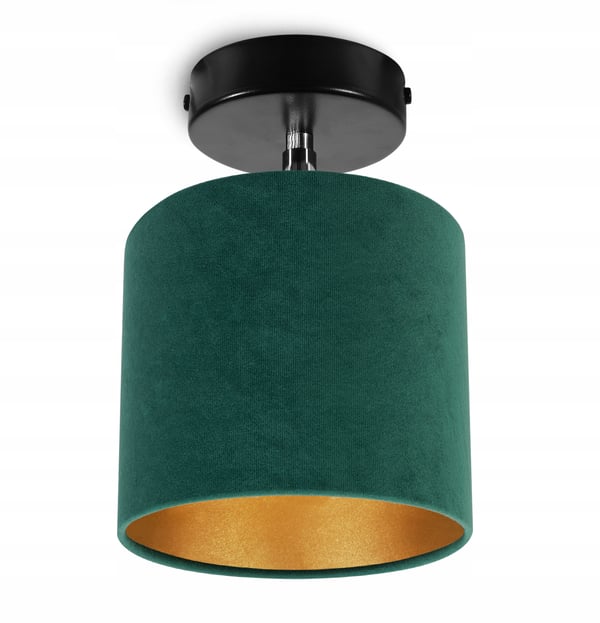 Lofthængende lampe, væglampe, gylden fløjl