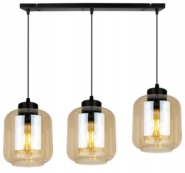 MODERNE ELEGANT HÆNGELAMPE MED GLASSKÆRM