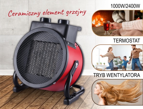 CR 7743 keramisk värmefläkt 2400W