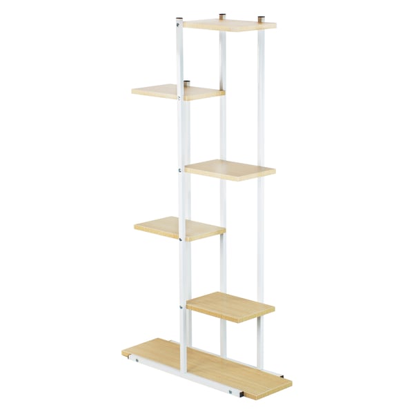 Blomsterstativ, blomsterstativ, metalhylde, moderne hvid