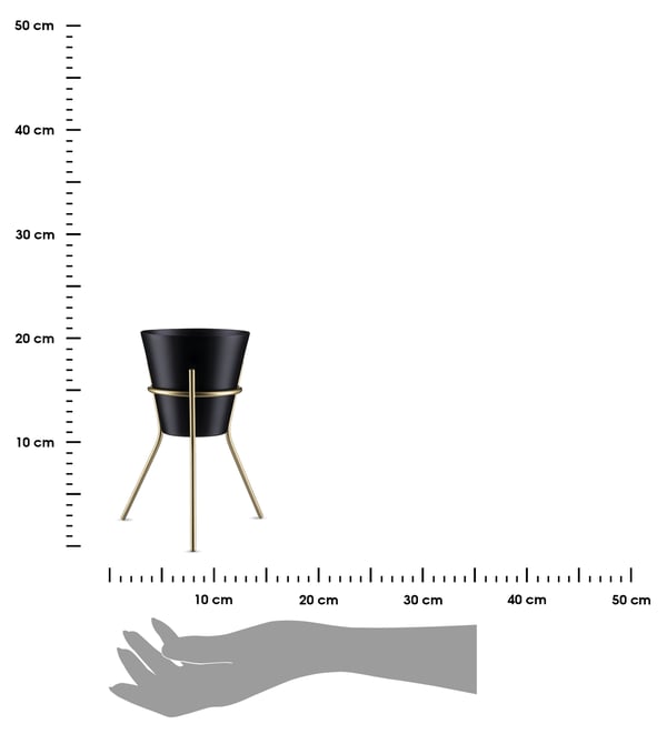Moderni kukkateline 20 cm loft-asento