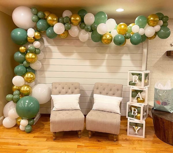 Ballonggirlande 117 stk til bryllup, fødselsdag, dåb, latexballoner