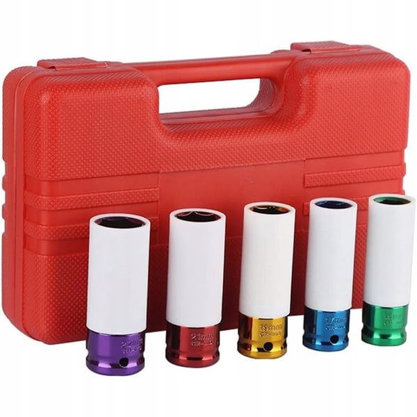 Krafttoppe til fælge 1/2" 15, 17, 19, 21, 22 mm