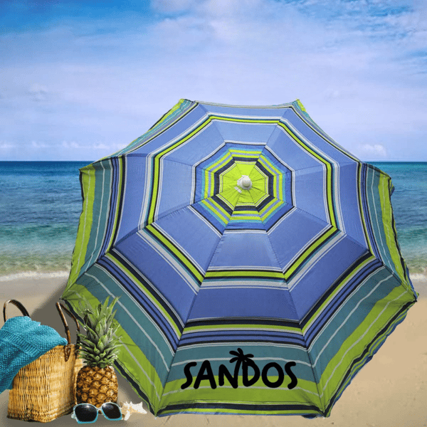 Strandparasoll - ränder