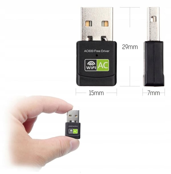 Netværkskort USB-adapter 600Mbps 5Ghz